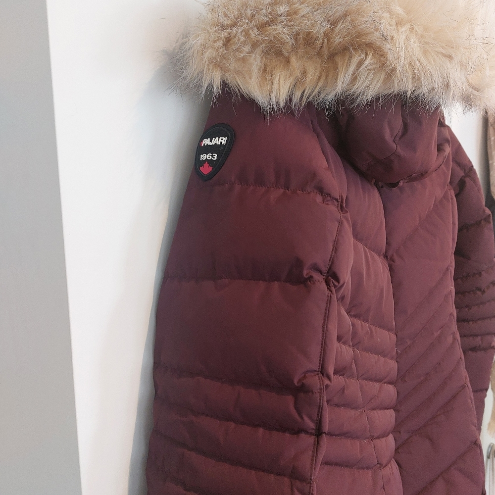 PAJAR winter coat color burgundy